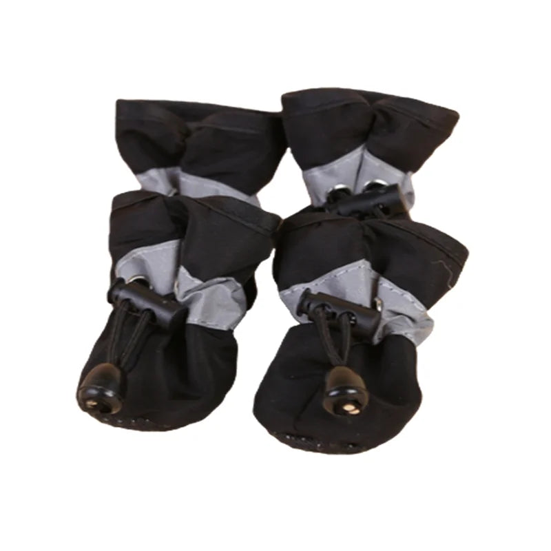 Waterproof Pet Shoes – Anti-Slip Rain Boots 4pcs for Dogs & Cats, Pet Paw Protection Footwear