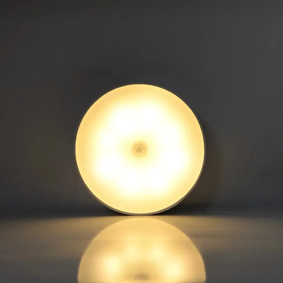 Motion Sensor LED Night Light USB Rechargeable Wireless Lamp for Kitchen Wardrobe Staircase Closet