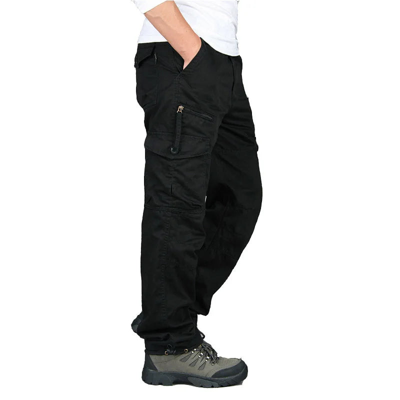 Men’s Autumn Cotton Cargo Pants Tactical Work Trousers Casual Military Outdoor Wear For Men Durable