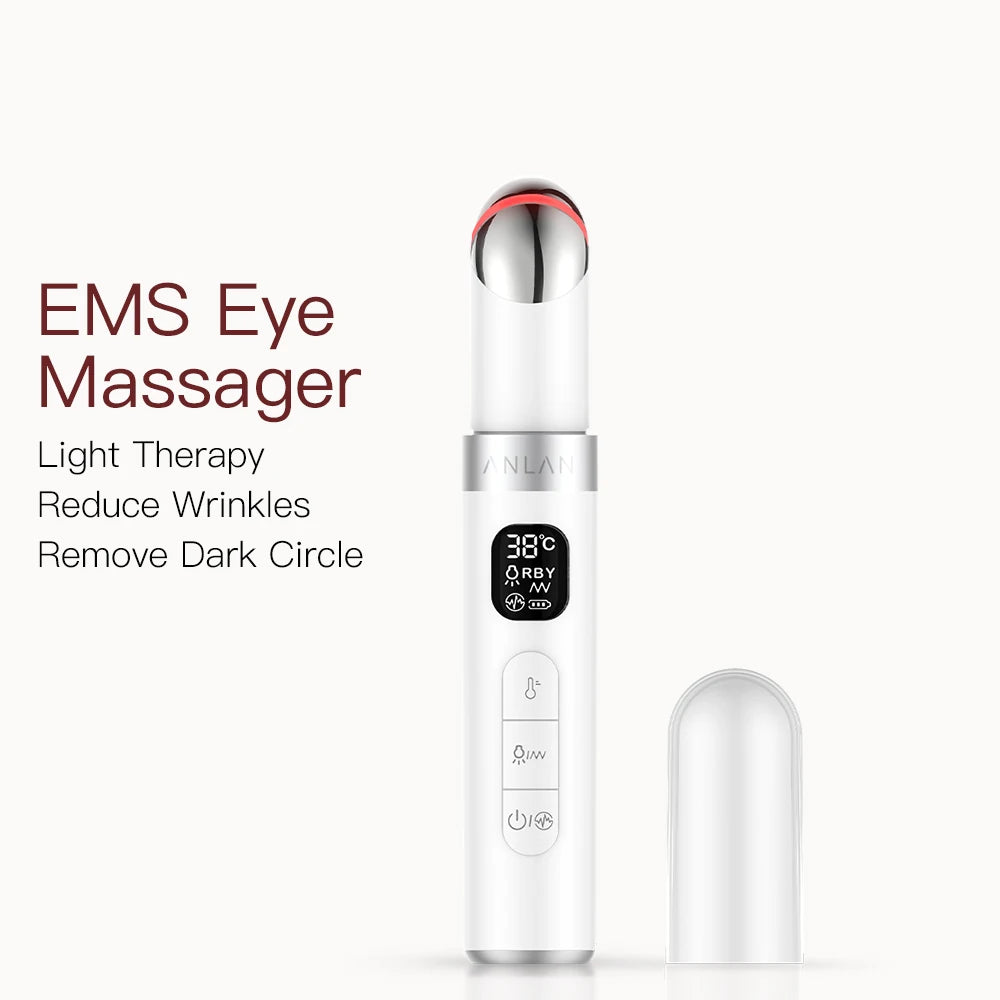 ANLAN EMS Eye Massager Microcurrent Anti Ageing Device for Wrinkles Dark Circles Skin Lift Care
