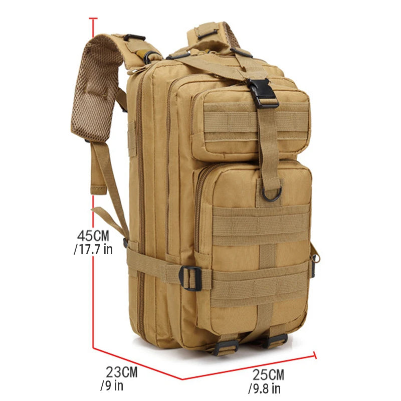 Classic Tactical Backpack 30L Camouflage Outdoor Hiking Camping Fishing Hunting Bag
