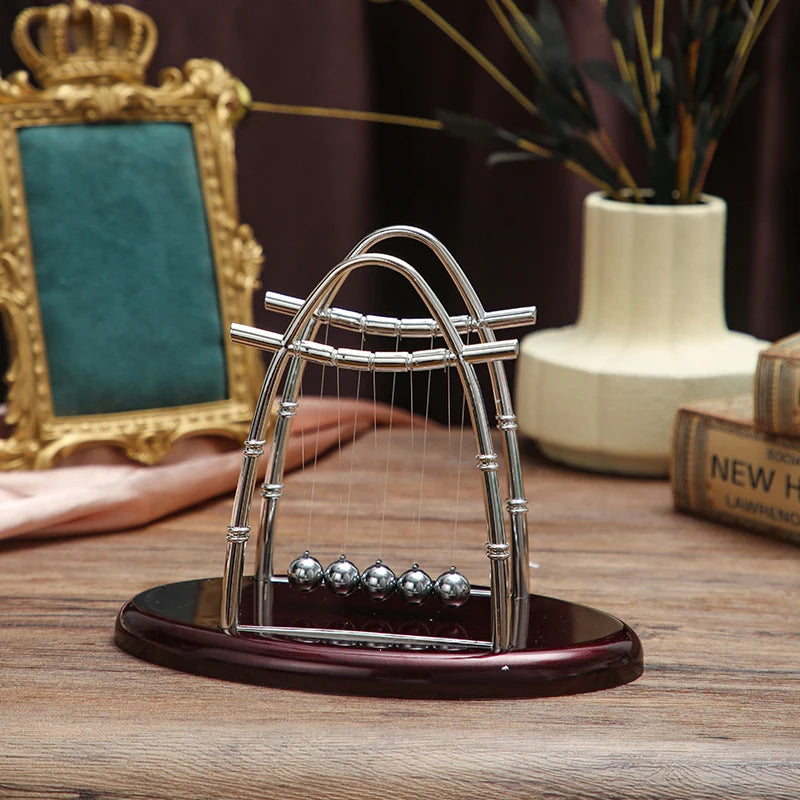 Newton’s Cradle Balance Steel Ball Physics Pendulum Desk Toy for Education Stress Relief Home Decor