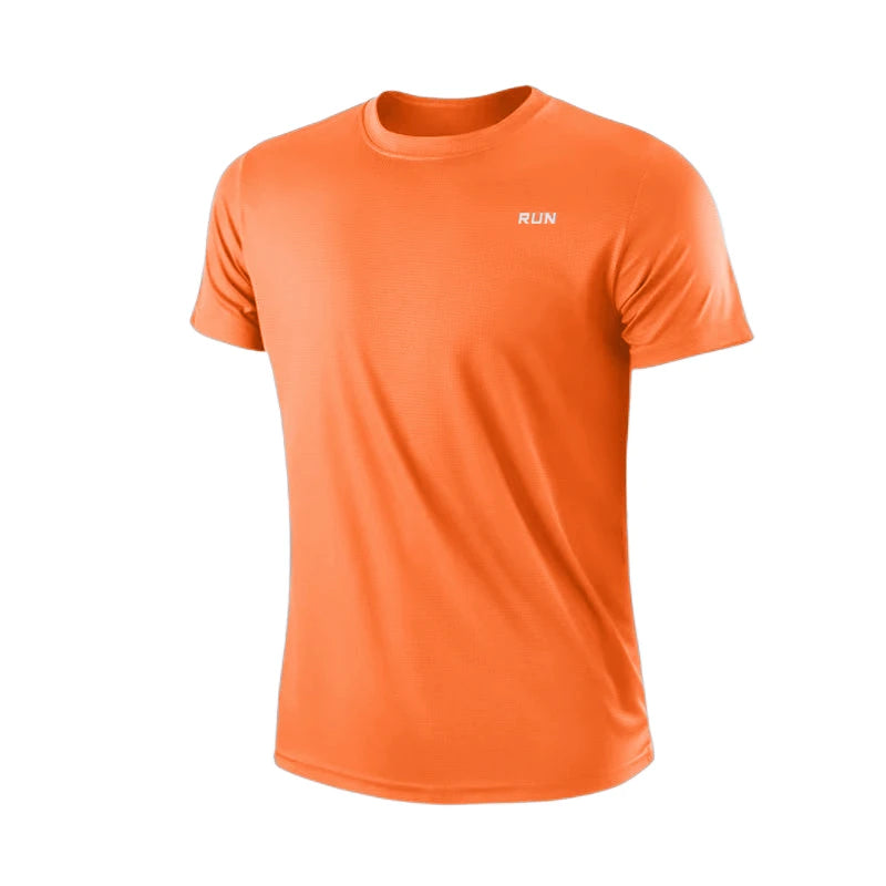 Men’s Quick Dry Gym T-Shirt Lightweight Moisture Wicking Sports Training Running Exercise Top