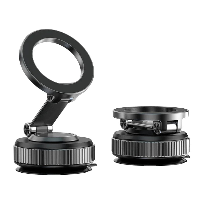 CAR MOUNT Electric Vacuum Magnetic Phone Holder Foldable Strong Suction Stand for iPhone 12-16
