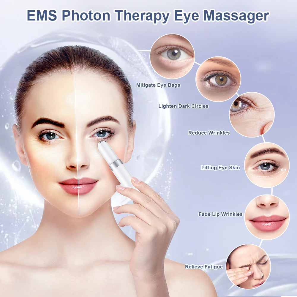 ANLAN EMS Eye Massager Microcurrent Anti Ageing Device for Wrinkles Dark Circles Skin Lift Care