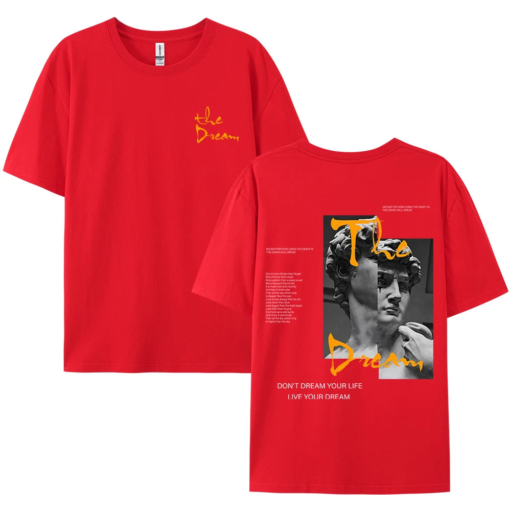 Don't Dream Your Life Live Your Dream Men’s Summer T-Shirt – Bold Style Meets All-Day Comfort