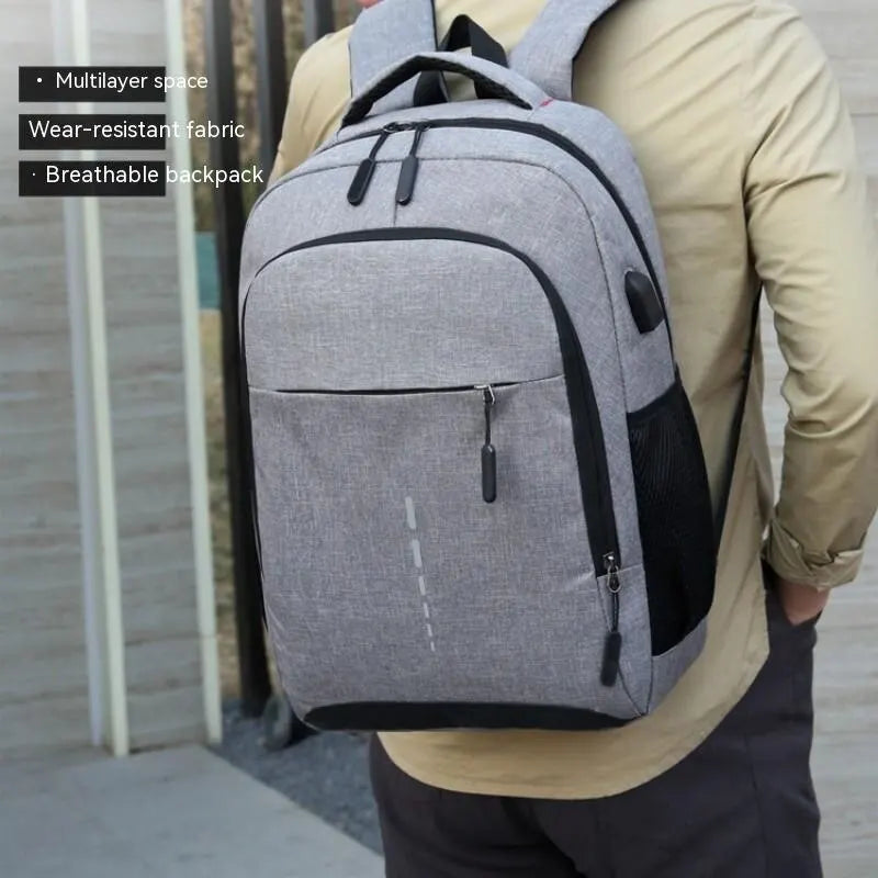 Unisex Large Capacity Fashion Backpack – Travel Laptop School Bag for Men & Women Students