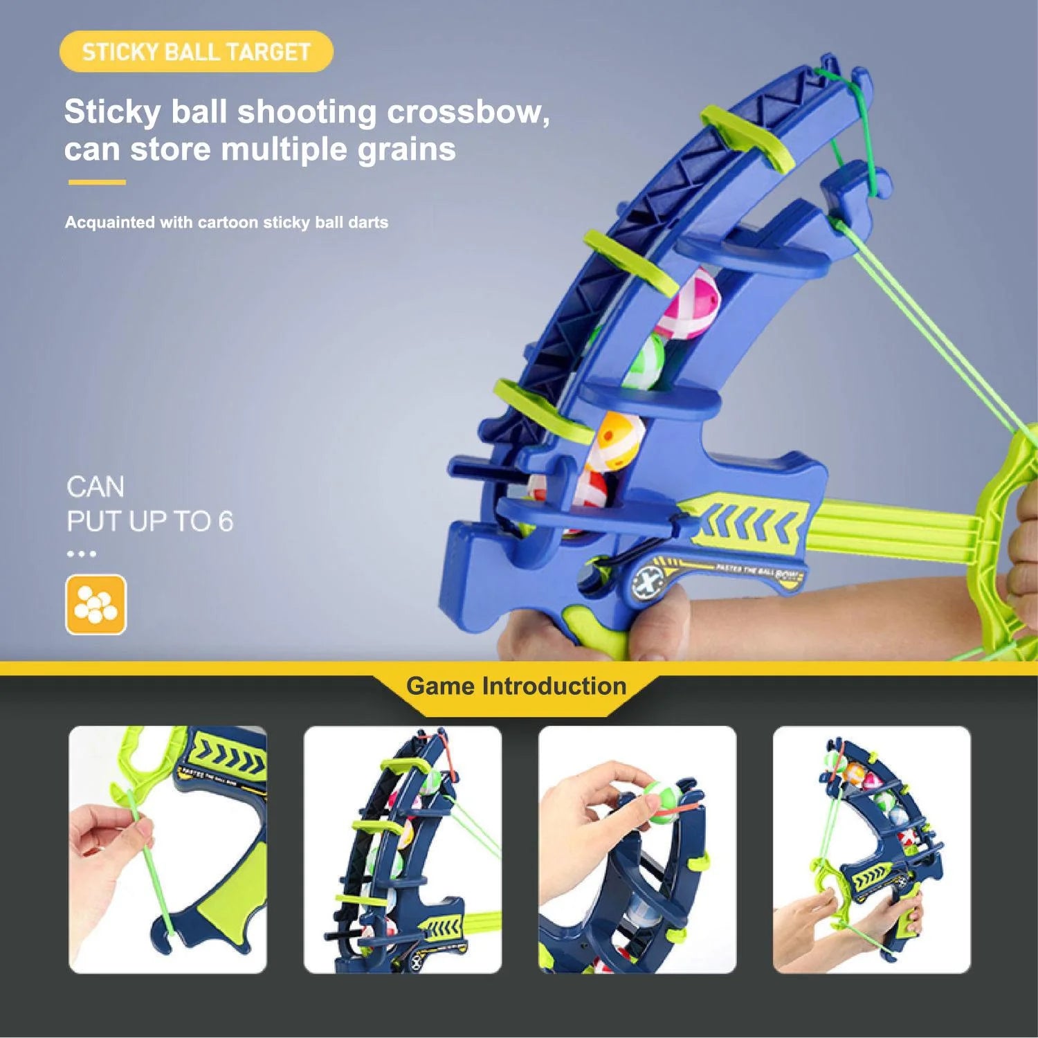 Montessori Throw Sport Slingshot Sticky Ball Dartboard 34cm Kids Educational Target Game Toy