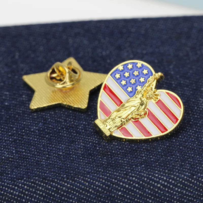 National Flags Enamel Pins Brooch Set – France, Spain, USA, UK, Italy, Canada, Dubai & More Gifts