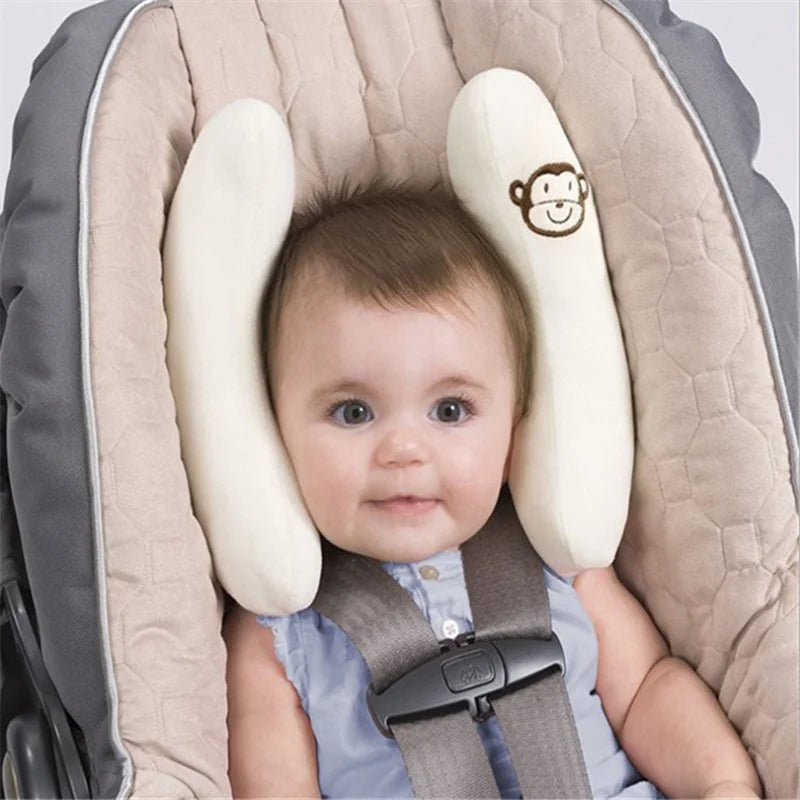 Infant Stroller Neck Pillow Baby Head Support Cushion Banana Car Seat Sleeping Pillow by RILIBEGAN