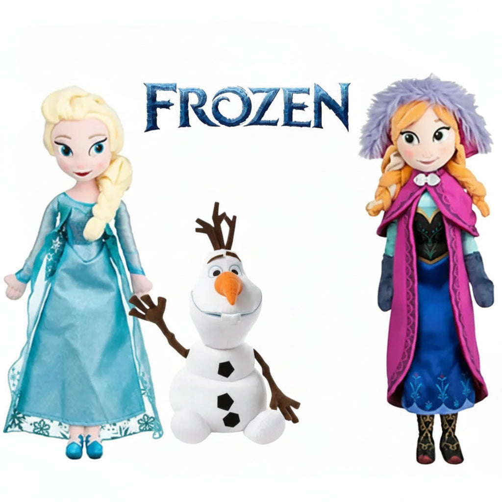 Frozen Elsa Anna Olaf Plush Dolls Soft Stuffed Toys for Kids Christmas Birthday Gifts Premium Plush
