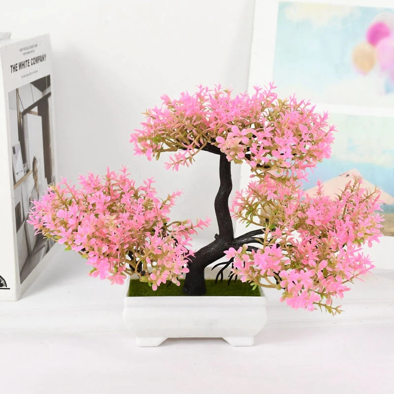 Artificial Bonsai Plant – Small Potted Faux Tree for Home, Table, Garden, Office & Hotel Décor