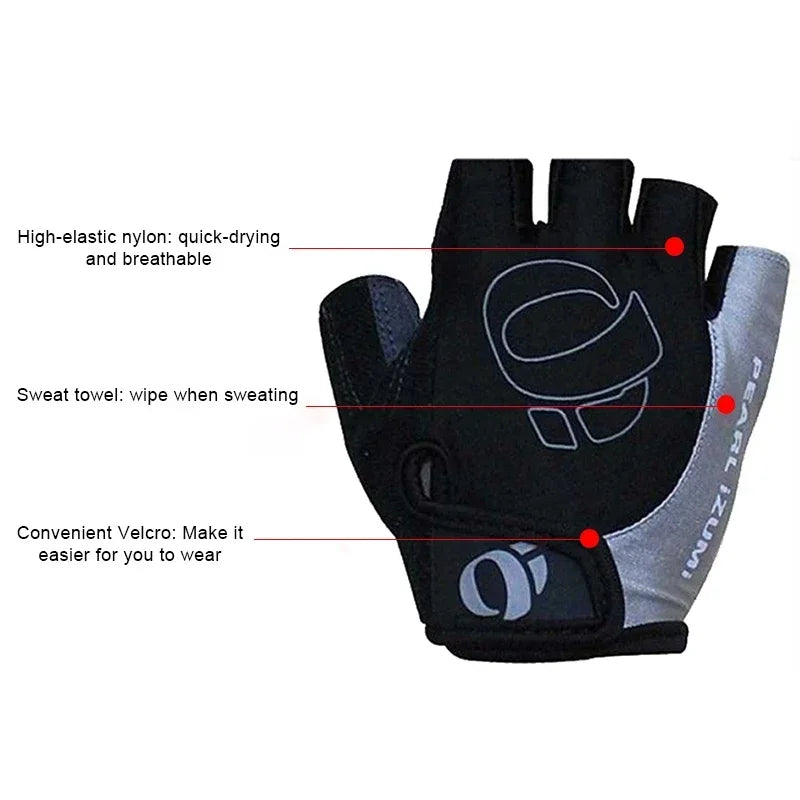 Half-Finger Gel Cycling Gloves – Anti-Slip, Anti-Sweat Road & MTB Bike Gloves