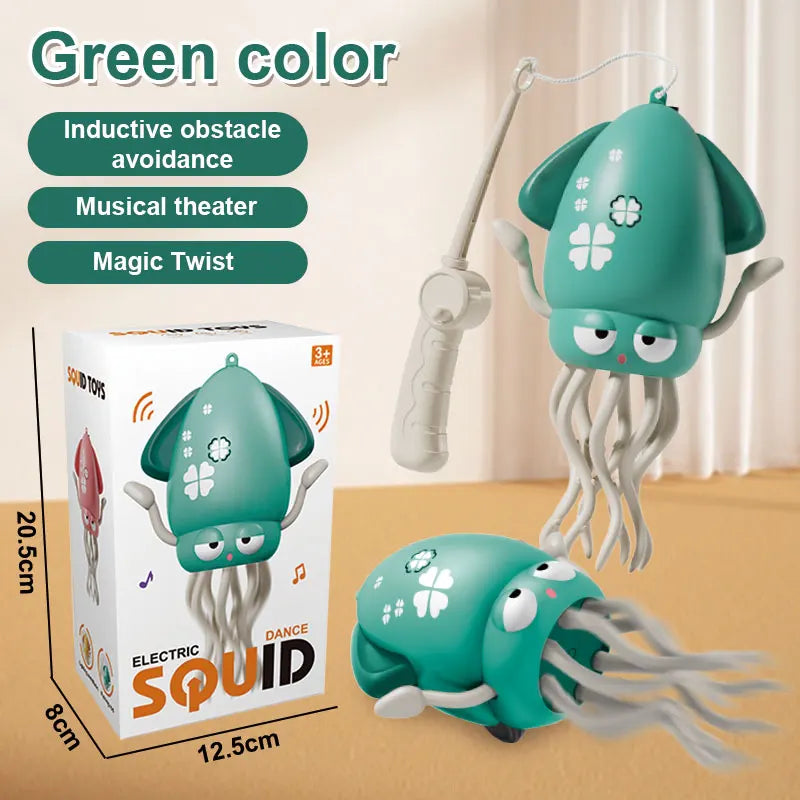 FUNNY DANCING OCTOPUS TOY ELECTRONIC PET WITH MUSIC LIGHTS CRAWLING OBSTACLE KIDS CHRISTMAS GIFT