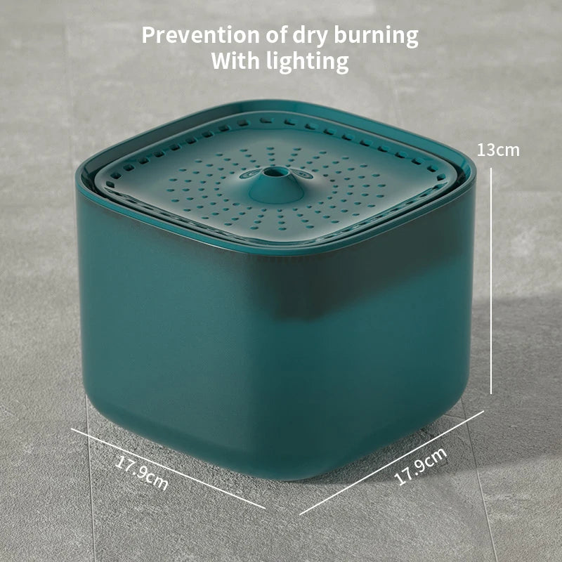 3L Cat Water Fountain Automatic Recirculating Filtered USB Electric Silent Pet Drinking Dispenser