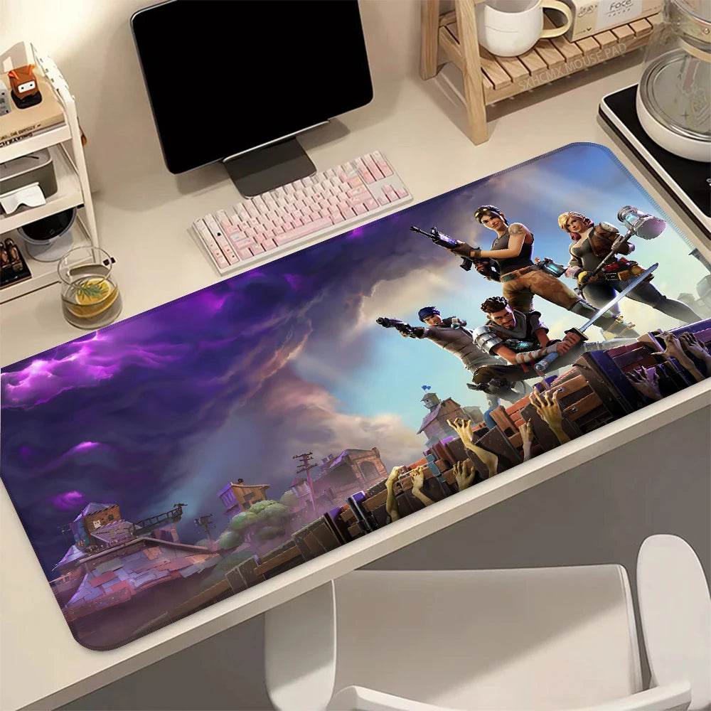 Fortnite themed Gaming Mouse Pad XL Non Slip Rubber Desk Mat Keyboard Mouse Pad for PC Office
