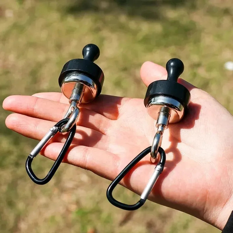 Magnetic Camping Hook Carabiner Suction Hanger for Tent Canopy Outdoor Gear Heavy Duty Portable Hook