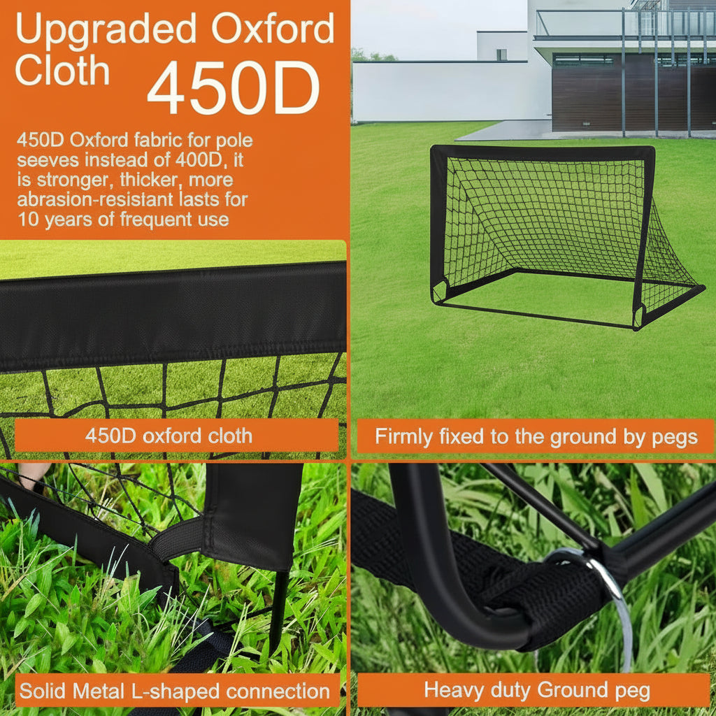 Football Goal for Garden – Pop Up High Quality Football Goal Net Set for Backyard Training.