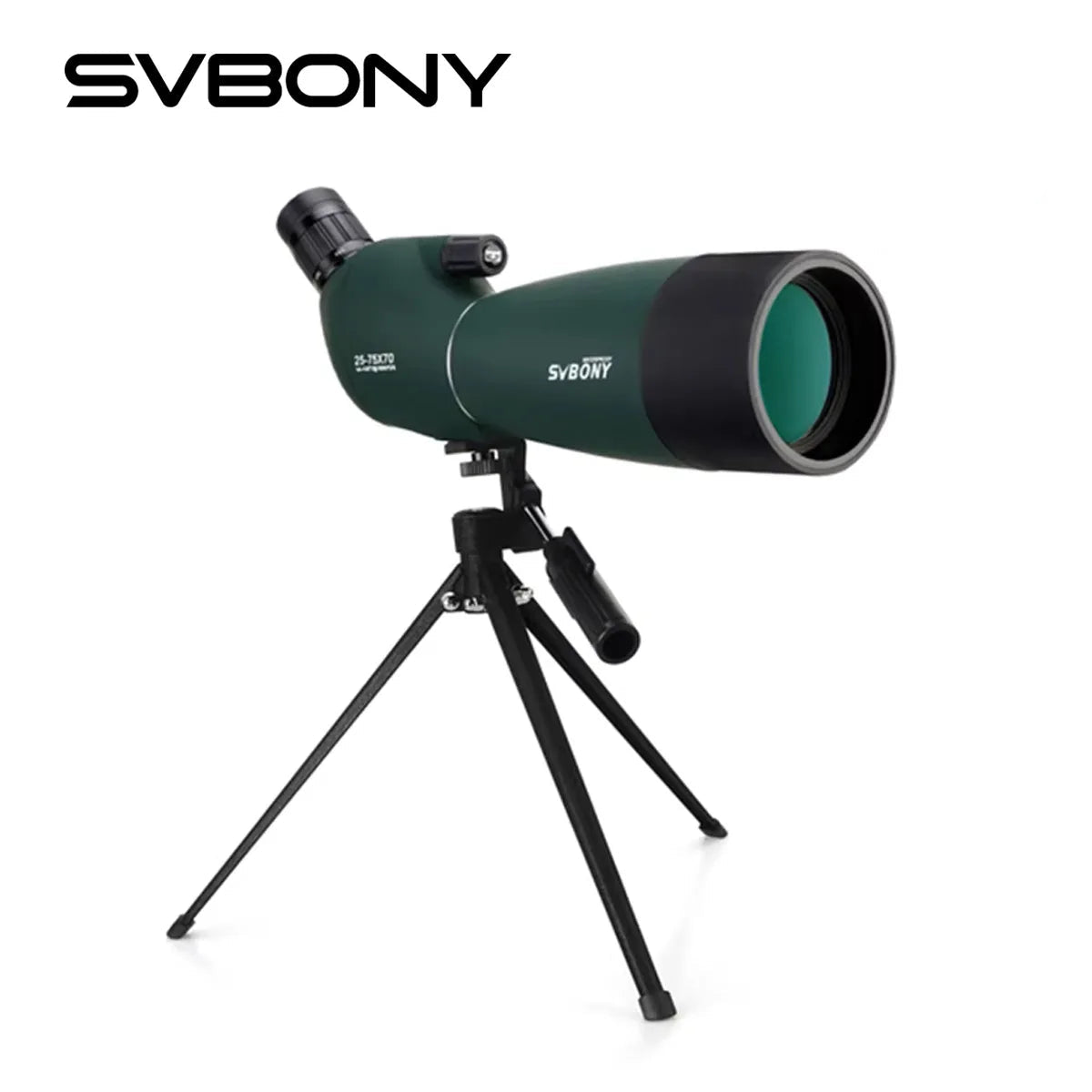 SVBONY 25-75x70 SV28 Spotting Scope Monocular Telescope FMC BAK4 Waterproof Zoom for Bird Watching