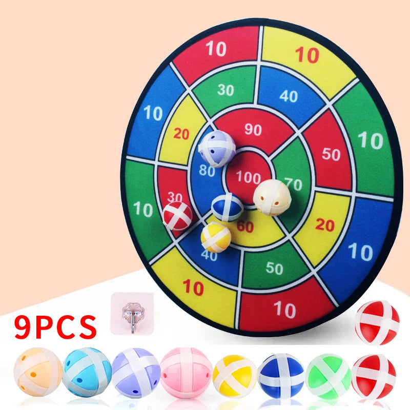 Large Sticky Ball Dart Target for Kids Indoor Outdoor Velcro Ball Game Parent Child Family Fun
