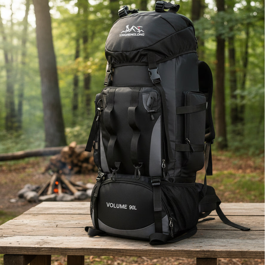 90L Waterproof Hiking Backpack Large Capacity Trekking Rucksack Camping Travel Outdoor Bag Pack Gear