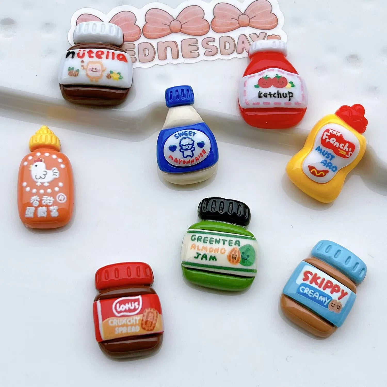 Kawaii Cartoon 8 Pcs Food Refrigerator Magnets, Cute Decorative Fridge Magnets for Home & Office