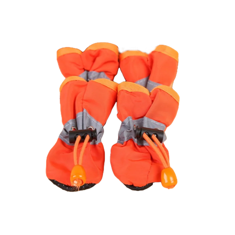 Waterproof Pet Shoes – Anti-Slip Rain Boots 4pcs for Dogs & Cats, Pet Paw Protection Footwear