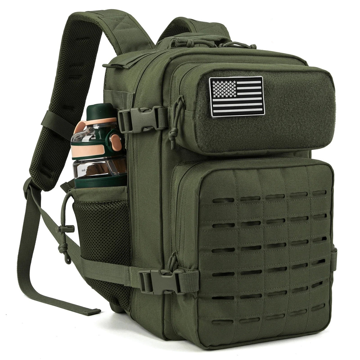 Tactical Backpack 25L or 45L Outdoor Survival Hiking Travel Rucksack Camping Bag with Bottle Holder
