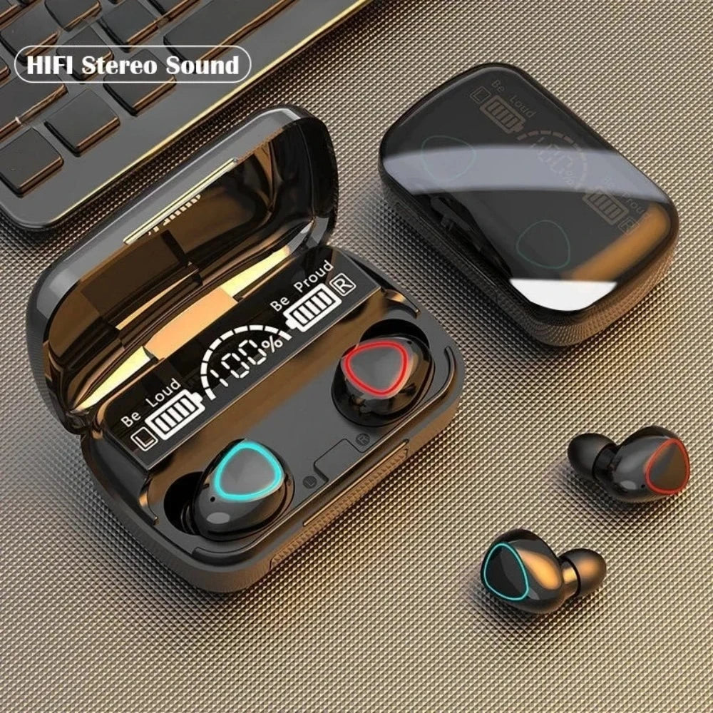 GICEICK M10 TWS Bluetooth 5.1 Earphones 3500mAh Charging Case Wireless Waterproof Sports Headset