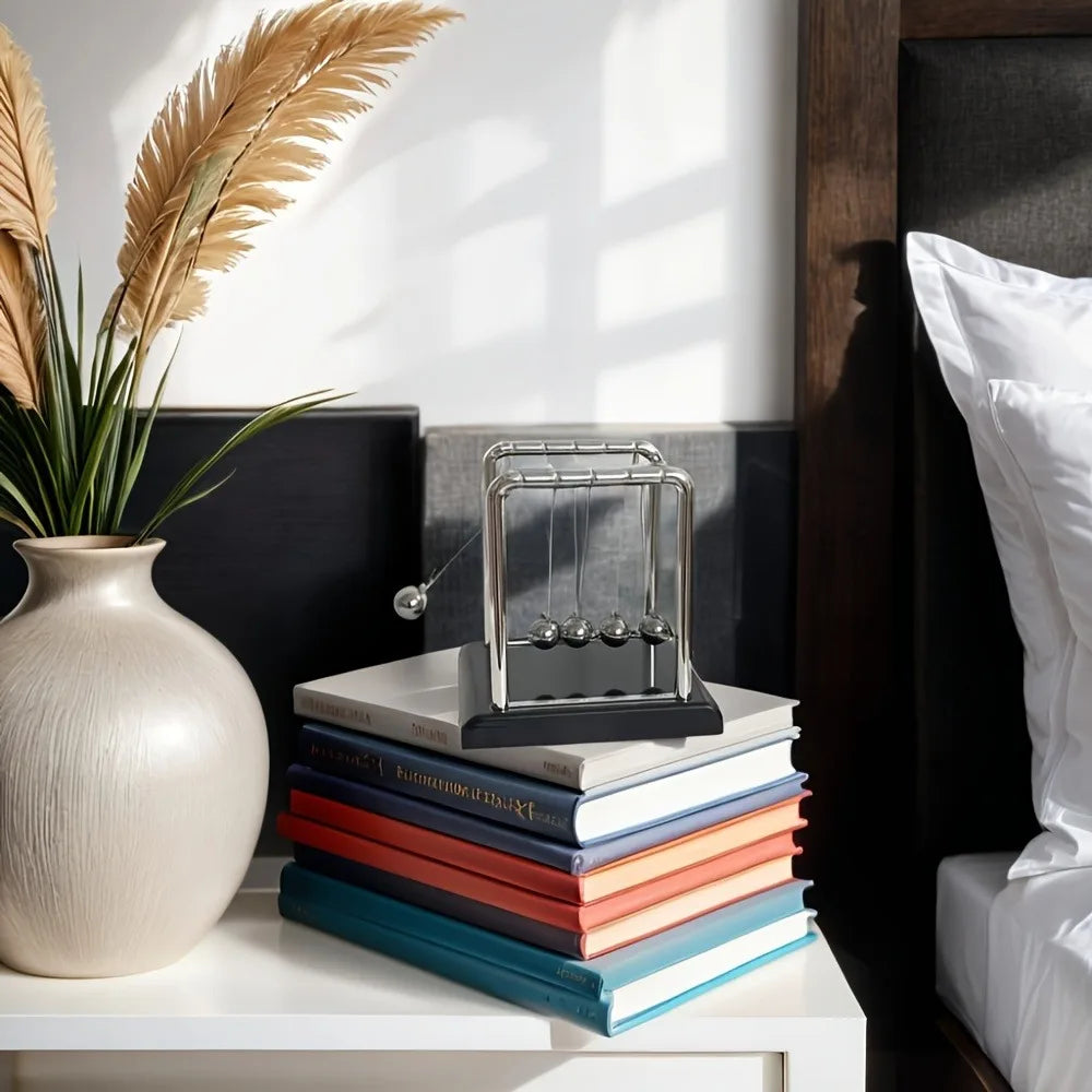 Newton’s Cradle Balance Steel Ball Physics Pendulum Desk Toy for Education Stress Relief Home Decor