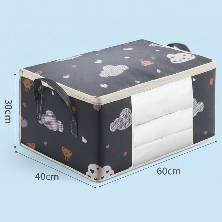 Large Capacity Clothes Storage Bags Waterproof Quilt Organiser Wardrobe Closet Box Set